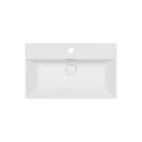 Раковина Qtap Nando K 600х355х125 White з донним клапаном QT12117060KW Раковина Qtap Nando K 600х355х125 White з донним клапаном QT12117060KW