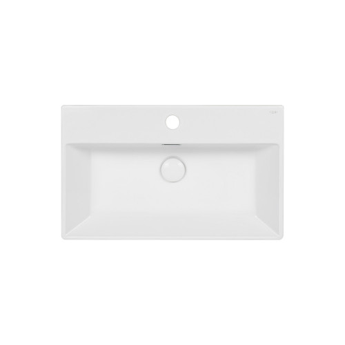 Раковина Qtap Nando K 600х355х125 White з донним клапаном QT12117060KW Раковина Qtap Nando K 600х355х125 White з донним клапаном QT12117060KW