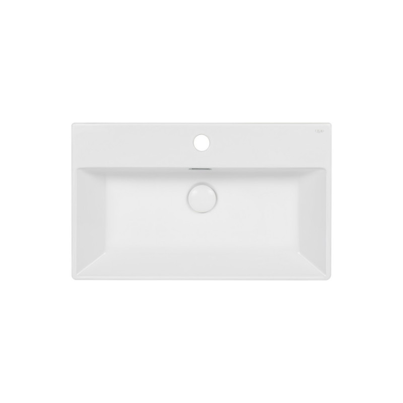 Раковина Qtap Nando K 600х355х125 White з донним клапаном QT12117060KW