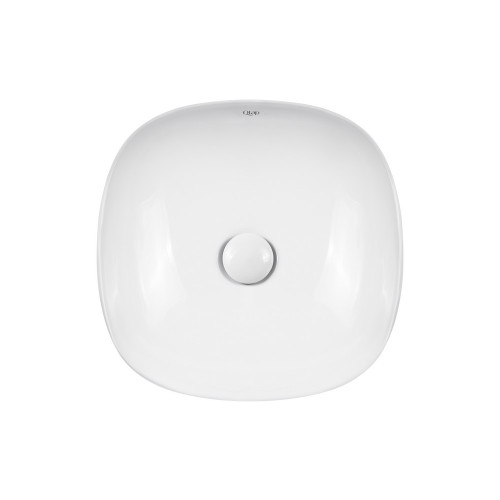 Раковина-чаша Qtap Kolibri 370х370х120 White з донним клапаном QT10118037FW