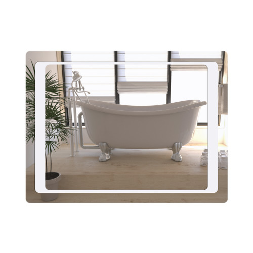 Дзеркало Qtap Leo 600х800 з LED-підсвічуванням кнопковий перемикач, Reverse QT1178120870100W