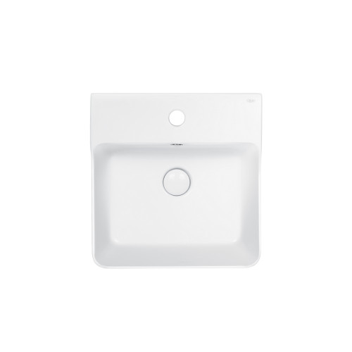 Раковина Qtap Nando B 400х420х155 White з донним клапаном QT12117040BW Раковина Qtap Nando B 400х420х155 White з донним клапаном QT12117040BW