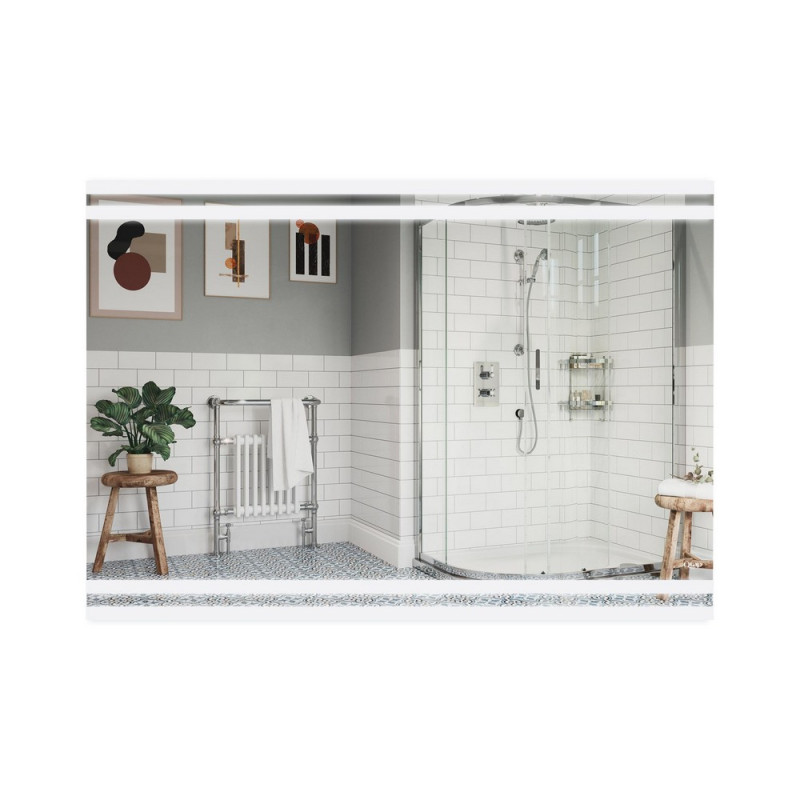 Дзеркало Qtap Mideya Classic 1000х700 з LED-підсвічуванням кнопковий перемикач, QT2078250680W