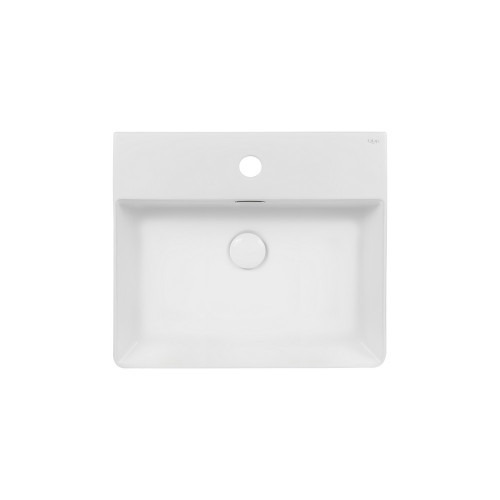 Раковина Qtap Nando C 500х420х125 White з донним клапаном QT12117050CW Раковина Qtap Nando C 500х420х125 White з донним клапаном QT12117050CW