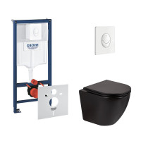 Набор инсталляция 4 в 1 Grohe Rapid SL 38722001 + унитаз с сиденьем Qtap Robin QT13332141ERMB Набор инсталляция 4 в 1 Grohe Rapid SL 38722001 + унитаз с сиденьем Qtap Robin QT13332141ERMB