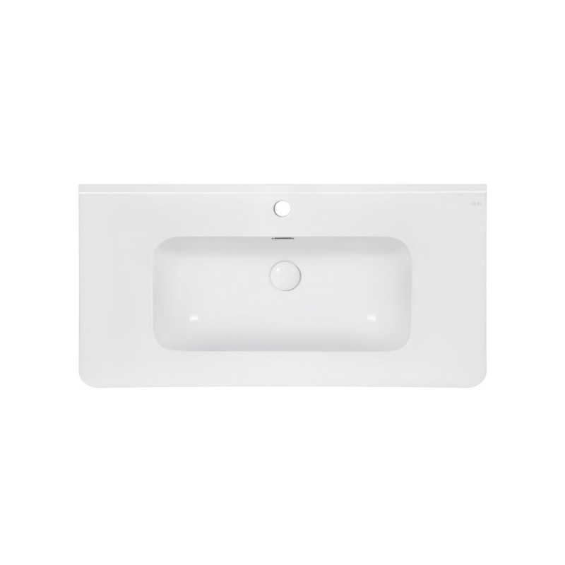 Раковина Qtap Albatross 9H 1000х460х180 White з донним клапаном QT01119100HW