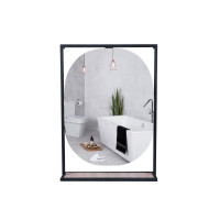 Зеркало Qtap Taurus 800х850х140 Black/Whitish oak с LED-подсветкой QT2478ZP600BWO Зеркало Qtap Taurus 800х850х140 Black/Whitish oak с LED-подсветкой QT2478ZP600BWO
