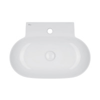 Раковина Qtap Cardinal 565х400х130 White з донним клапаном QT0411K177W Раковина Qtap Cardinal 565х400х130 White з донним клапаном QT0411K177W