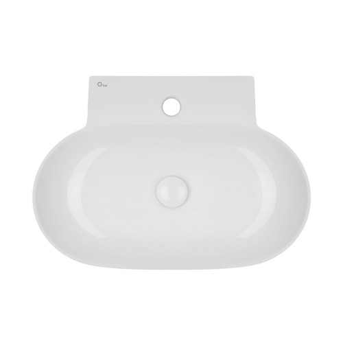 Раковина Qtap Cardinal 565х400х130 White с донным клапаном QT0411K177W