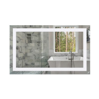 Дзеркало Qtap Mideya Quadro 1000х600 з LED-підсвічуванням кнопковий перемикач, Reverse QT2078141870100W
