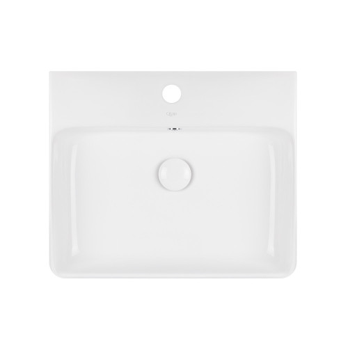 Раковина Qtap Nando 500х420х130 White з донним клапаном QT1211K404AW