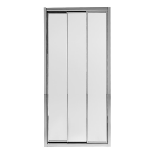 Душові двері в нішу Qtap Unifold CRM208.C4 78-81x185 см, скло Clear 4 мм, покриття CalcLess