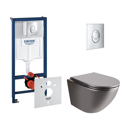 Набір інсталяція 4 в 1 Grohe Rapid SL 38721001 + унітаз з сидінням Qtap Robin QT1333046ENRMB Набір інсталяція 4 в 1 Grohe Rapid SL 38721001 + унітаз з сидінням Qtap Robin QT1333046ENRMB