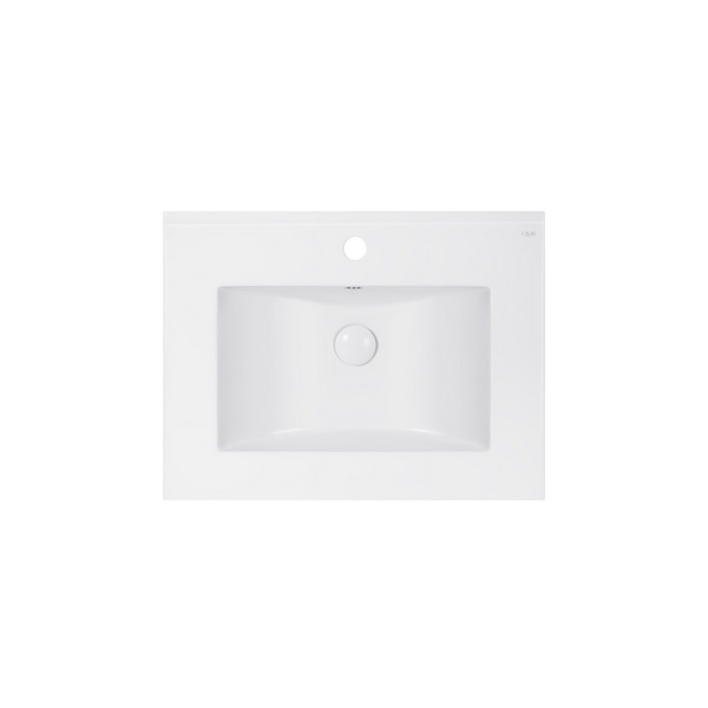 Раковина Qtap Albatross E 600х460х180 White с донным клапаном QT01119060EW