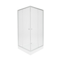 Набір Qtap душова кабіна Presto New CRM1088AC5 Clear 2020х800х800 мм + піддон Robin 308812C 80x80x12 см з сифоном