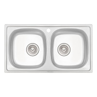 Кухонная мойка Qtap 7843-B Micro Decor 0,8 мм (QT7843BMICDEC08)