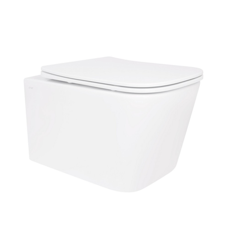 Унитаз подвесной Qtap Crow безободковый с сиденьем Soft-close QT05335171W