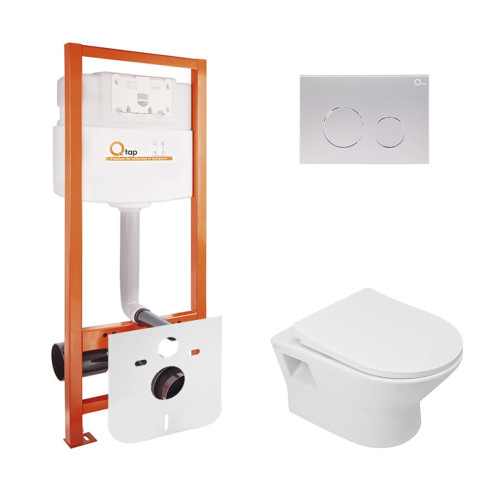 Набір Qtap інсталяція Nest QTNESTM425M11SAT + унітаз з сидінням Lark QT0331159W Набір Qtap інсталяція Nest QTNESTM425M11SAT + унітаз з сидінням Lark QT0331159W
