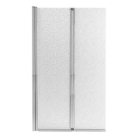 Штора на ванну Qtap Gemini CRM407513RP скло Pear 6 мм, 75х130 см