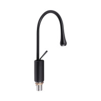 Змішувач для раковини Qtap Virgo з поворотним виливом високий QTVIR1066H103B Black Matt Змішувач для раковини Qtap Virgo з поворотним виливом високий QTVIR1066H103B Black Matt