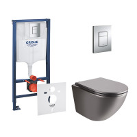 Набір інсталяція 4 в 1 Grohe Rapid SL 38772001 + унітаз з сидінням Qtap Robin QT1333046ENRMB Набір інсталяція 4 в 1 Grohe Rapid SL 38772001 + унітаз з сидінням Qtap Robin QT1333046ENRMB