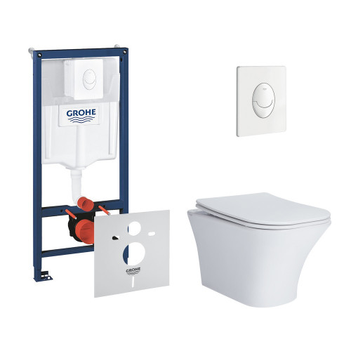 Набір інсталяція 4 в 1 Grohe Rapid SL 38722001 + унітаз з сидінням Qtap Presto QT24332615EW Набір інсталяція 4 в 1 Grohe Rapid SL 38722001 + унітаз з сидінням Qtap Presto QT24332615EW
