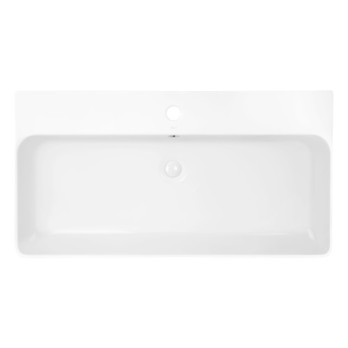Раковина Qtap Nando 800х415х155 White з донним клапаном QT1211K419W Раковина Qtap Nando 800х415х155 White з донним клапаном QT1211K419W