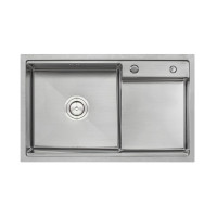 Кухонная мойка Qtap D7848-L Satin 3.0/1.2 мм (QTD78483012)