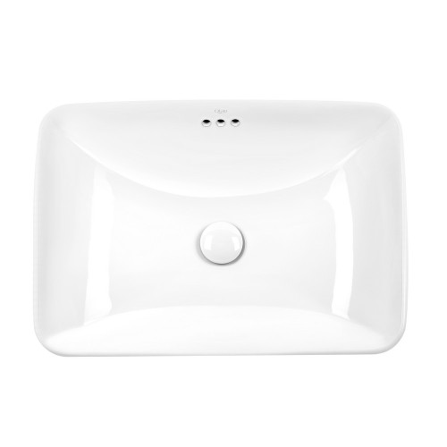 Раковина Qtap Jay 590х410х155 White з донним клапаном QT0711K425W