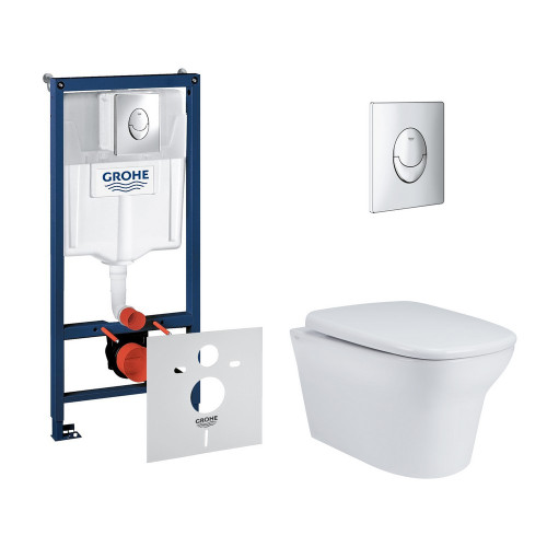 Набір інсталяція 4 в 1 Grohe Rapid SL 38721001 + унітаз з сидінням Qtap Gemini QT25332614EW Набір інсталяція 4 в 1 Grohe Rapid SL 38721001 + унітаз з сидінням Qtap Gemini QT25332614EW