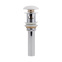 Донный клапан для раковины Qtap PU02O 70х70х227.5 White с переливом