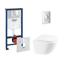 Набір інсталяція 4 в 1 Grohe Rapid SL 38721001 + унітаз з сидінням Qtap Robin QT1333046ERW Набір інсталяція 4 в 1 Grohe Rapid SL 38721001 + унітаз з сидінням Qtap Robin QT1333046ERW