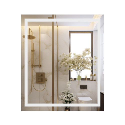 Дзеркало Qtap Mideya 700х800 з LED-підсвічуванням Touch, з антизапотіванням QT2078DCF7080W