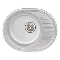 Кухонна мийка Qtap 5745 0,8 мм Satin (QT5745SAT08) Кухонна мийка Qtap 5745 0,8 мм Satin (QT5745SAT08)
