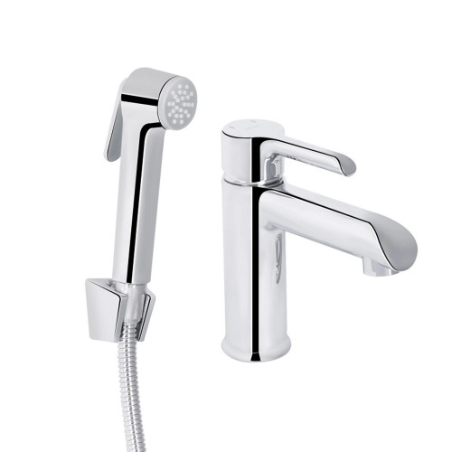 Змішувач для раковини Qtap Grand (з гігієнічним душем) QTGRA272CRM45670 Chrome