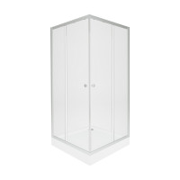 Набор Qtap душевая кабина Presto New CRM1088AC5 Clear 2020х800х800 мм + поддон Robin 308812C 80x80x12 см с сифоном