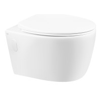 Унітаз підвісний Qtap Leo безобідковий з сидінням Soft-close QT11331002ERW
