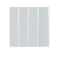 Штора на ванну Qtap Gemini WHI401314RP6 скло Pear 6 мм, 130x140 см