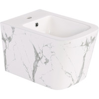 Біде підвісне Qtap Tern 520x350x330 мм, Marble QT17551303GMR