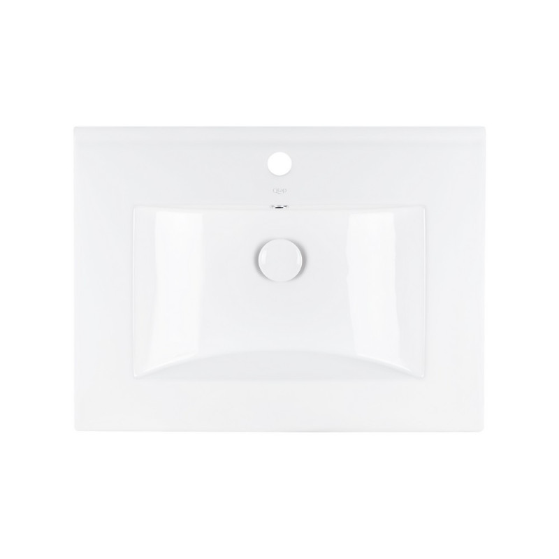 Раковина Qtap Albatross 600х470х180 White з донним клапаном QT01113060CW