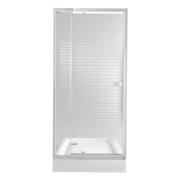 Набір Qtap двері в нішу Pisces WHI208-9.CP5 + піддон Unisquare 309915
