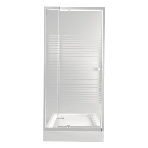 Набір Qtap двері в нішу Pisces WHI208-9.CP5 + піддон Unisquare 309915
