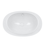Раковина Qtap Leo 660x425x250 White з донним клапаном QT11114032W Раковина Qtap Leo 660x425x250 White з донним клапаном QT11114032W