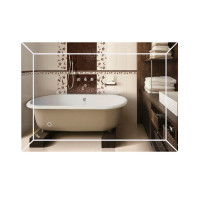 Дзеркало Qtap Aries 700х500 з LED-підсвічуванням Touch Reverse QT037816015070W