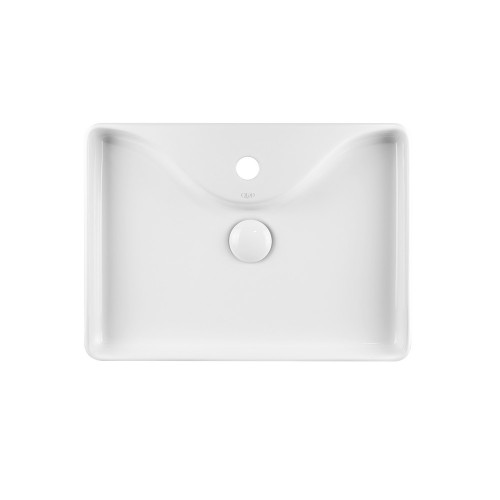 Раковина-чаша Qtap Crow 515х370х120 White з донним клапаном QT0511A064W