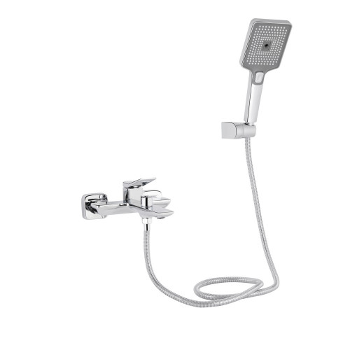 Змішувач для ванни Qtap Presto (з душовим гарнітуром) QTPRE259CRM45574 Chrome