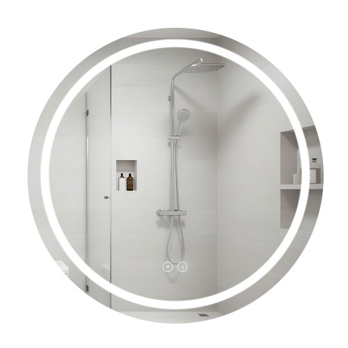 Дзеркало Qtap Mideya R800 з LED-підсвічуванням Touch, з антизапотіванням QT2078NCR8080W