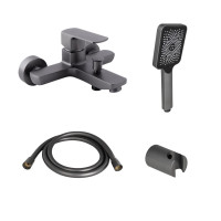 Комплект Qtap Lipno: Змішувач для ванни QTNH3023101DG + душовий комплект (QTRUCA145S1GRP+QTHADPVC160G+QT829910842854GRP) Комплект Qtap Lipno: Змішувач для ванни QTNH3023101DG + душовий комплект (QTRUCA145S1GRP+QTHADPVC160G+QT829910842854GRP)