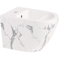 Біде підвісне Qtap Robin 515x370x350 мм, Marble QT13551381GMR