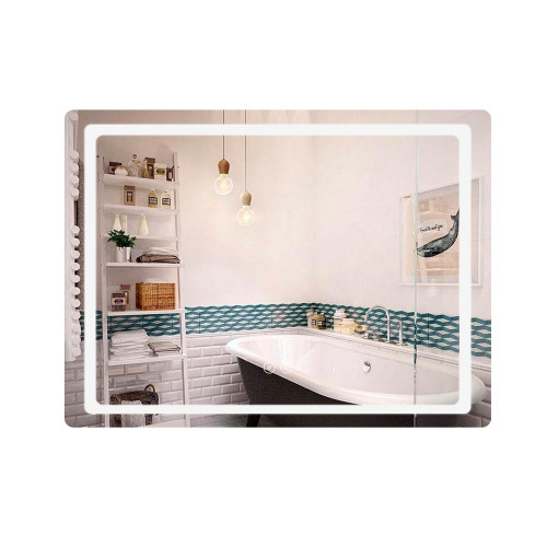Дзеркало Qtap Mideya (DC-F908) 800х600 з LED-підсвічуванням Touch, з антизапотіванням QT2078F908W